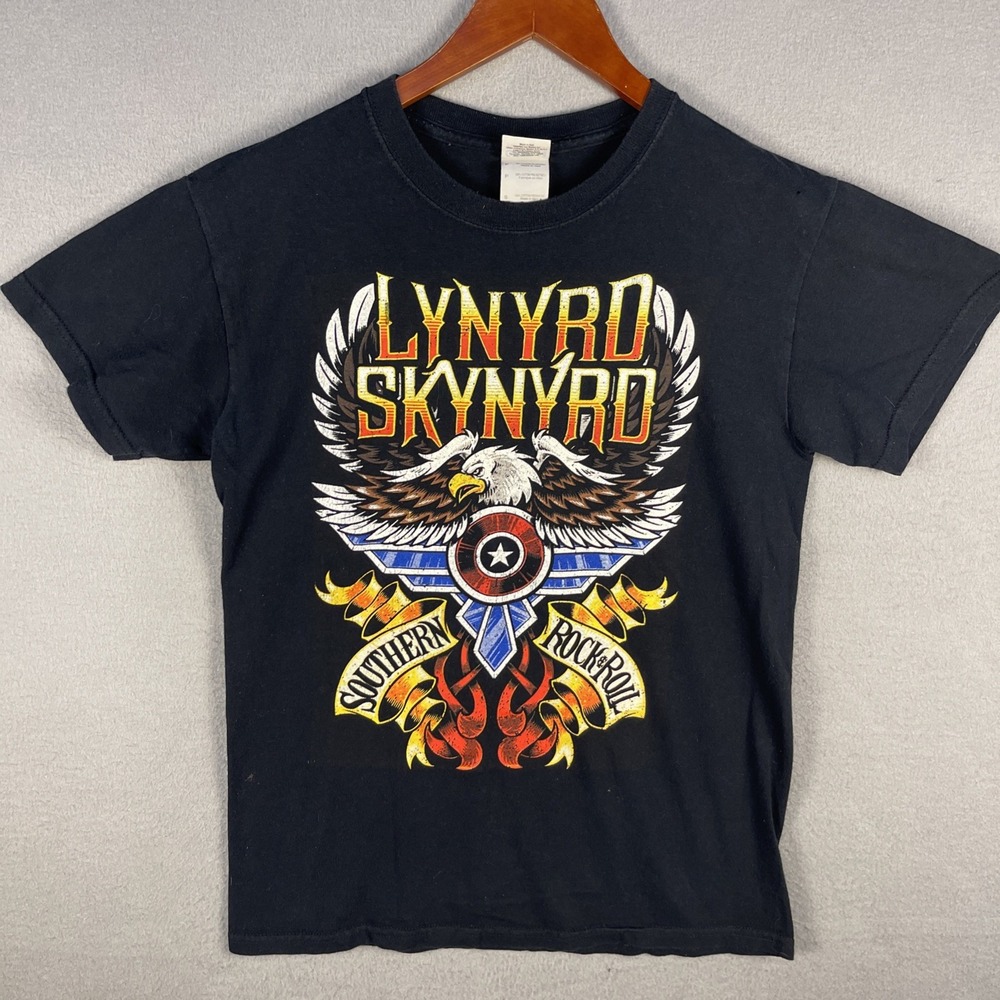 Lynyrd Skynyrd Band T Shirt Mens Small Black 2019 Tour Eagle Southern Rock&Roll